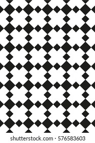 Vector seamless pattern. Seamless background with crosses. Abstract geometric pattern. Minimal background