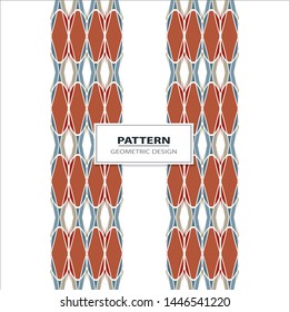 Vector seamless pattern background with different geometrical shapes of multiple colors. Illustration with symmetrical design. Kaleidoscope backdrop. Modern banner design template.
