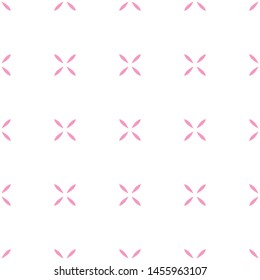 Vector seamless pattern background with different geometrical shapes of multiple colors. Illustration with symmetrical design. Textile cloth color