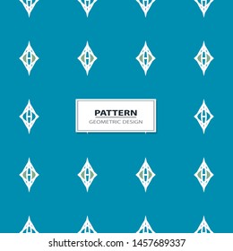 Vector seamless pattern background with different geometrical shapes of multiple colors. Illustration with symmetrical design.