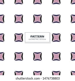 Vector seamless pattern background with different geometrical shapes of multiple colors. Illustration with symmetrical design.