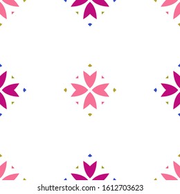 Vector seamless pattern background with different geometrical shapes of multiple colors.Vector seamless pattern background with different geometrical shapes of multiple colors.