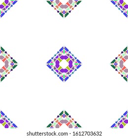 Vector seamless pattern background with different geometrical shapes of multiple colors.Vector seamless pattern background with different geometrical shapes of multiple colors.