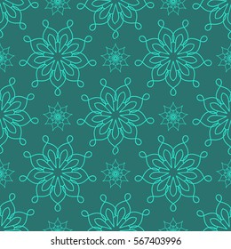 Vector seamless pattern background. Elegant luxury texture for wallpapers, backgrounds and page fill. idea for a wallpaper, linens, wrapping paper. pattern of the fabric, blue ornament