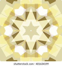 Vector seamless pattern background, geometrical shapes and multiple color. Illustration with high contrast. Kaleidoscope backdrop. Modern banner design template, vector illustration. 