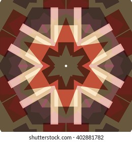 Vector seamless pattern background, geometrical shapes and multiple color. Illustration with high contrast. Kaleidoscope backdrop. Modern banner design template, vector illustration. 