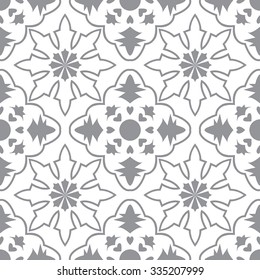 Vector seamless pattern background in grey and white. Repeating geometric tiles for wallpapers, backgrounds and page fill  and more.