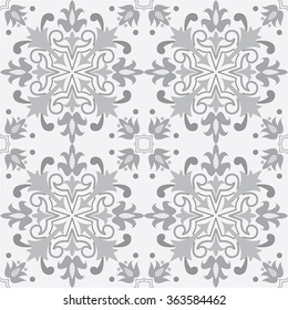 Vector seamless pattern background in grey. For wallpaper, backgrounds, decoration for your design, page fill and more.