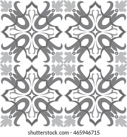 Vector seamless pattern background in grey. For wallpaper, backgrounds, decoration for your design, page fill and more. 