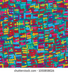 Vector seamless vector pattern background illustration with simple hand drawn elements.