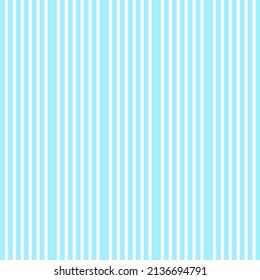 Vector seamless pattern background of light blue vertical stripes on white background