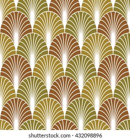 Art Deco Pattern Seamless Golden Background Stock Vector (Royalty Free ...