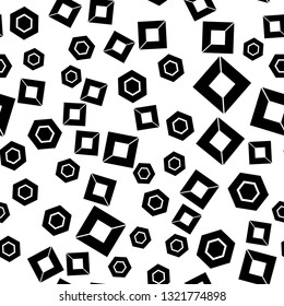 Vector seamless pattern background. Modern stylish abstract texture. Different geometric figures