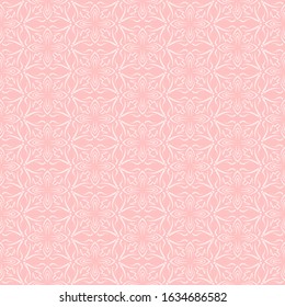 Vector seamless pattern background in modern style. Pink wallpaper pattern.