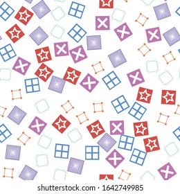 Vector seamless pattern background. Modern stylish abstract texture. Different geometric figures