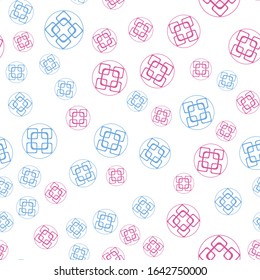 Vector seamless pattern background. Modern stylish abstract texture. Different geometric figures