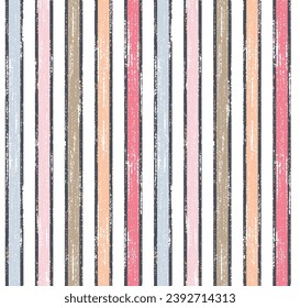Vector seamless pattern. Background with randomly disposed spots. EPS10 vector illustration.Seamless striped bright spring pattern. Vertical narrow lines. Torn paper, shred edge texture. 