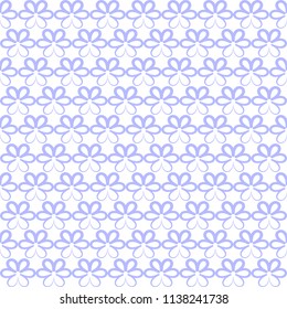 Vector seamless pattern for the background. Small violet outline flowers uniformly located on the substrate. Figure jly textiles, wallpaper, wrapping paper.