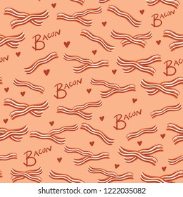 Vector seamless pattern for Bacon