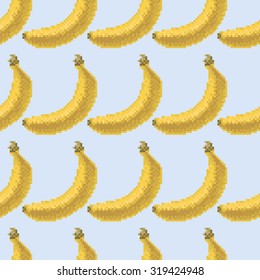 Vector seamless pattern with bananas