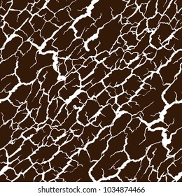Vector seamless pattern of bark texture. Wood natural structure.