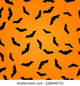 Vector seamless pattern with bats