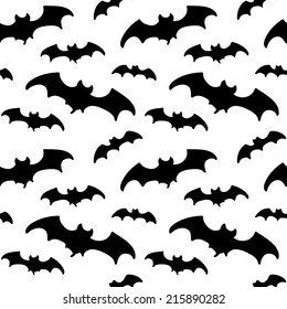 Vector Seamless Pattern Bats Stock Vector (Royalty Free) 215890282 ...