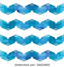 vector seamless pattern with battlement