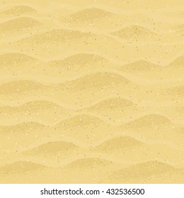Vector Seamless Pattern With Beach Sand.