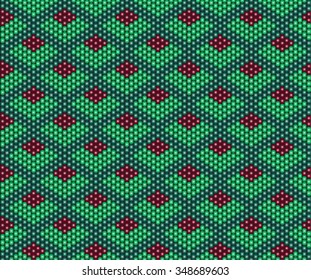 Vector seamless pattern of beads