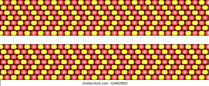 Vector seamless pattern of beads