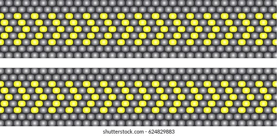 Vector seamless pattern of beads