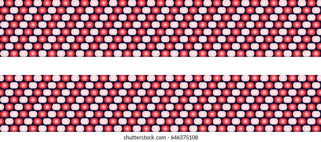Vector seamless pattern of beads