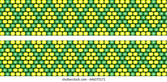 Vector seamless pattern of beads