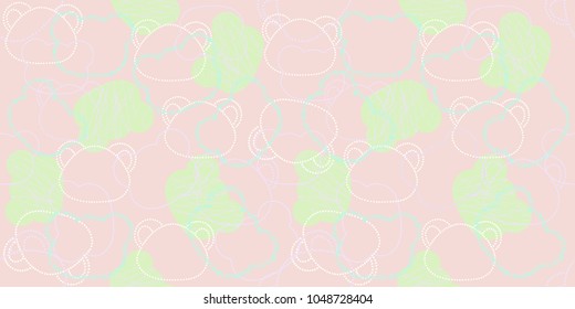 Vector seamless pattern with bears illustration. Cover templates for notepad