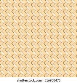 Vector seamless pattern. Beige natural vine color wicker texture