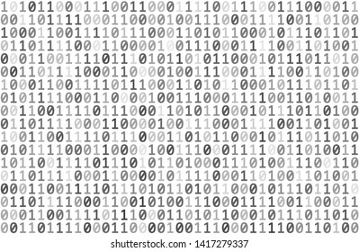 Vector seamless pattern. Binary digital code. Computer background numbers 1,0. Binary code for your design. Programming coding seamless pattern. Isolated on white background