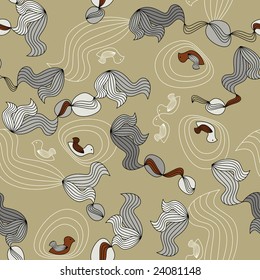 vector seamless pattern with birds