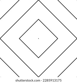 Vector seamless pattern of black abstract geometric shapes and grid isolated on a white background