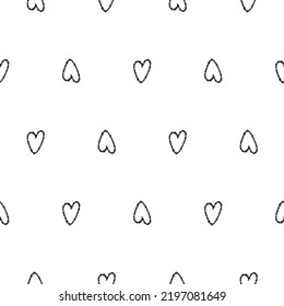 Vector seamless pattern with black, gray doodle elements. Hand drawn doodle pattern for textile, fabric, packaging, gift paper, scrap paper, label, wallpaper.