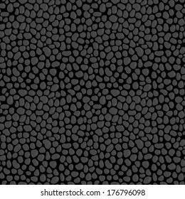 vector seamless pattern with black stones, asphalt road