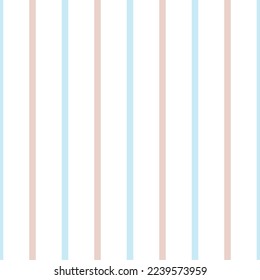 Vector seamless pattern with blue and beige vertical strips. Vector striped background in blue and beige colours