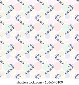 Vector seamless pattern with blue candies; tasty design for wrapping paper, wallpaper, fabric, greeting card, gift box, web design, package.