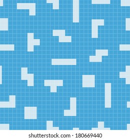 Vector seamless pattern. Blueprint elements.  Game background. Minimal illustration. Use for wallpaper, pattern fills, web page background, surface textures. Easy to edit.