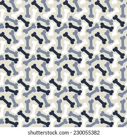 Vector Seamless pattern with Bone