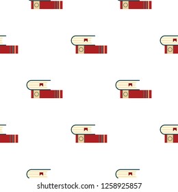 Vector seamless pattern with books