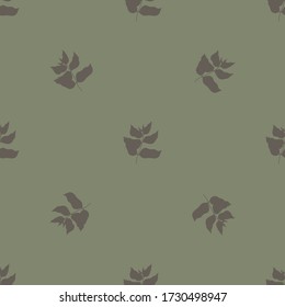 Vector seamless pattern with botanical elements. Trendy background. Seamless texture, colorful pattern.