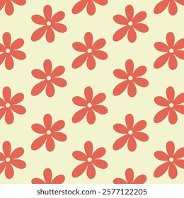 Vector seamless pattern, Botanical style, Blooming spring flowers in elegant. wildflowers botany design for fabric, clothing, wallpaper, posters, T-shirts.