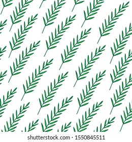 Vector seamless pattern with branches and leaves. Design for paper, covers, cards, invitations and fabric.