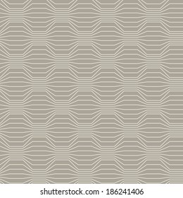 Vector seamless pattern of broken lines. Geometric latticed background. Simple abstract ornamental illustration for print and web